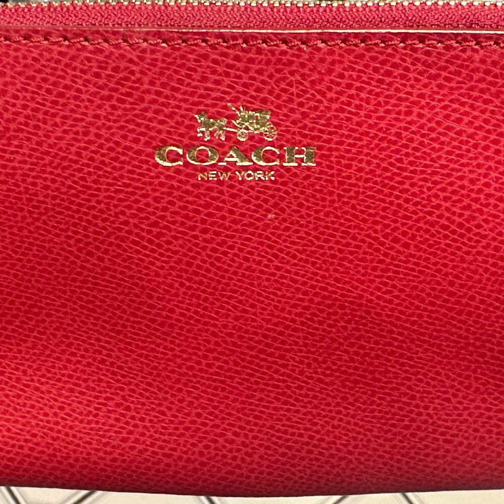 Red Coach Wristlet - Picture 11 of 11